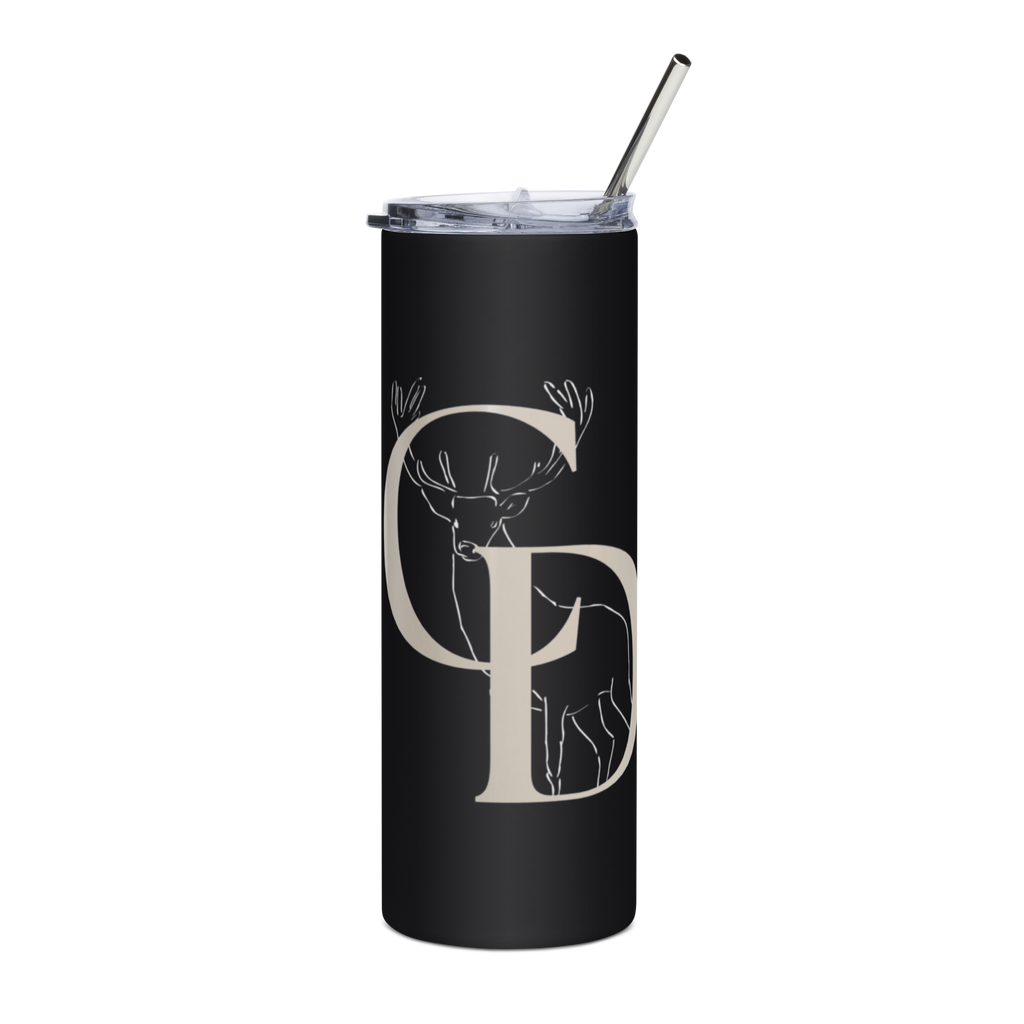 Black Tumbler (Deer Logo)