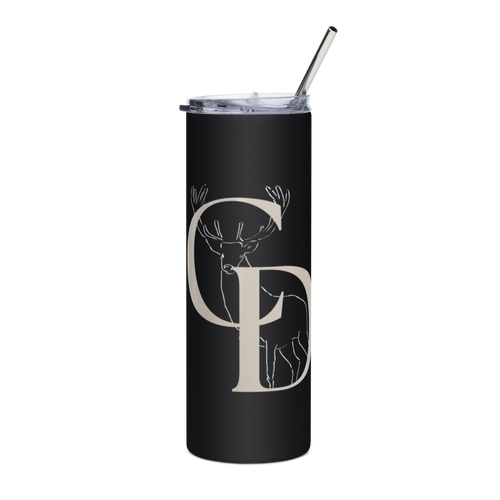 Black Tumbler (Deer Logo)
