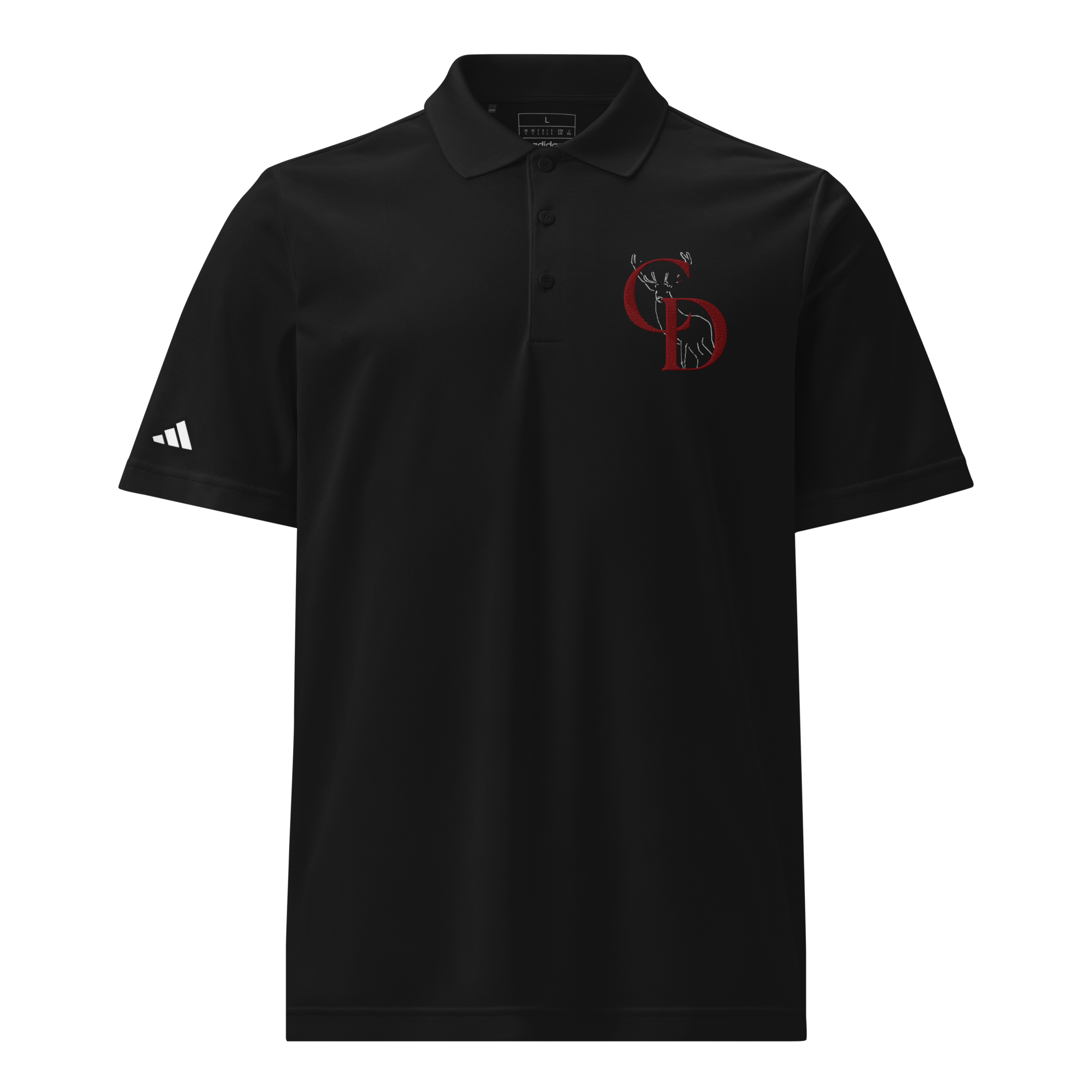 Men's Black Performance Polo