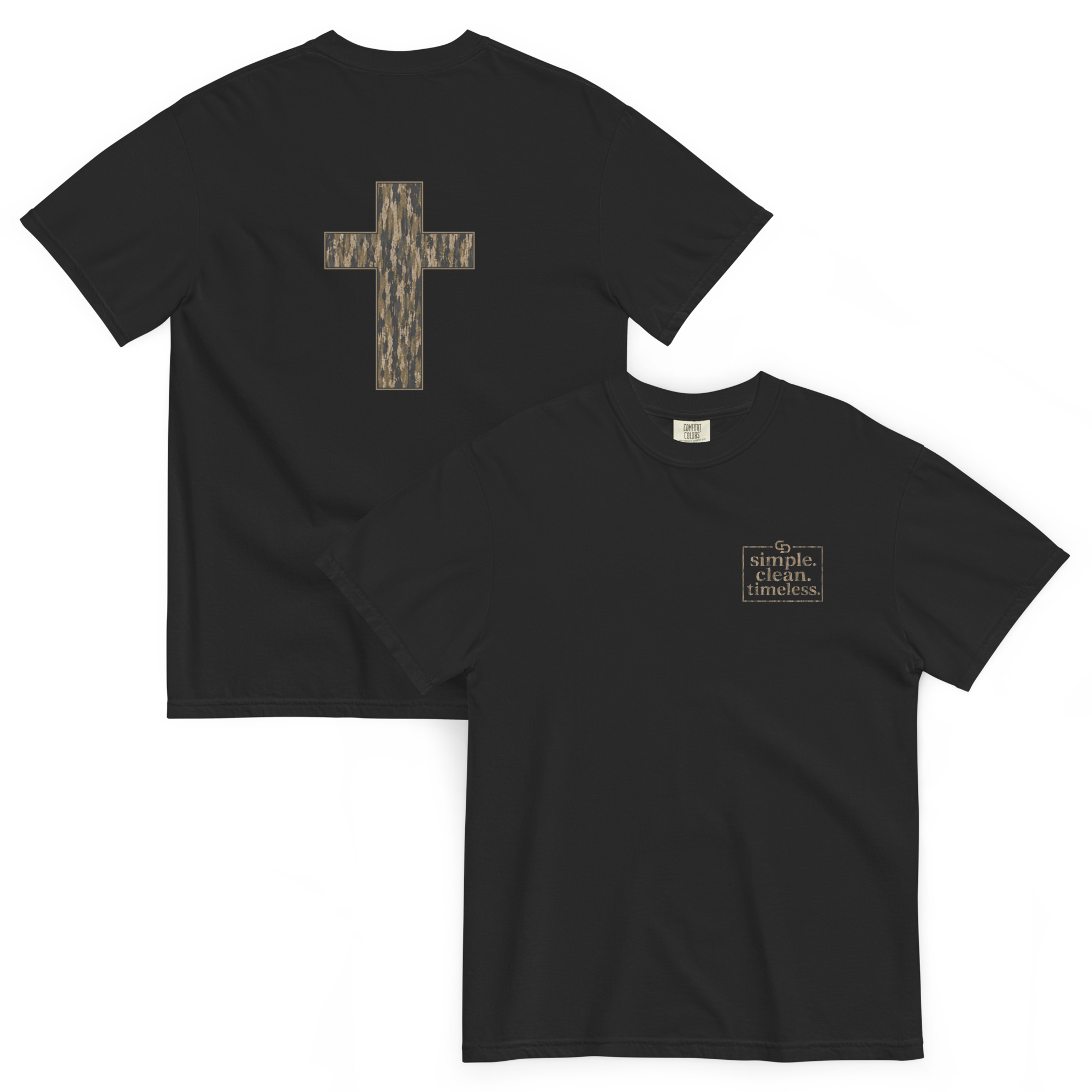 Timber Camo Cross T-Shirt