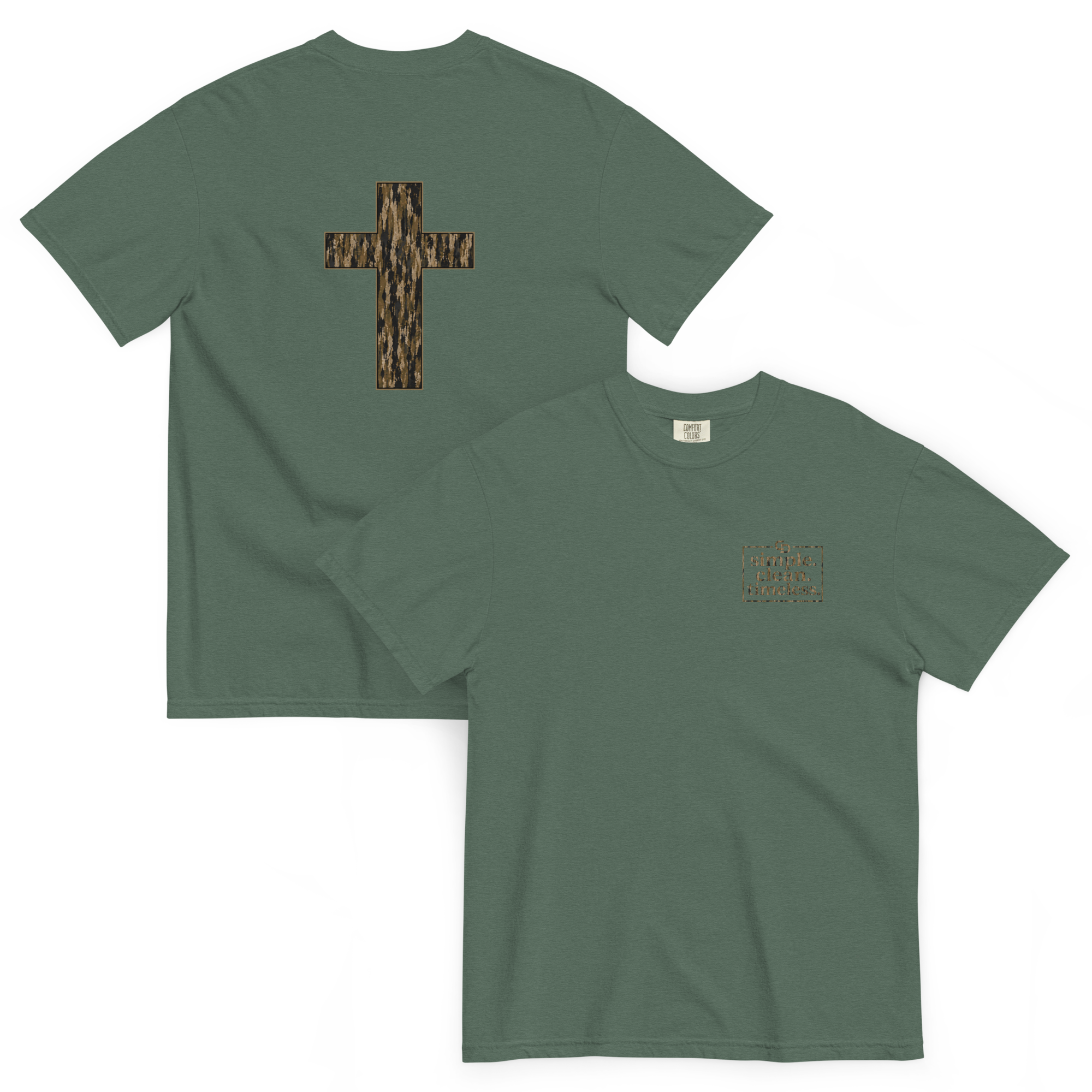 Timber Camo Cross T-Shirt