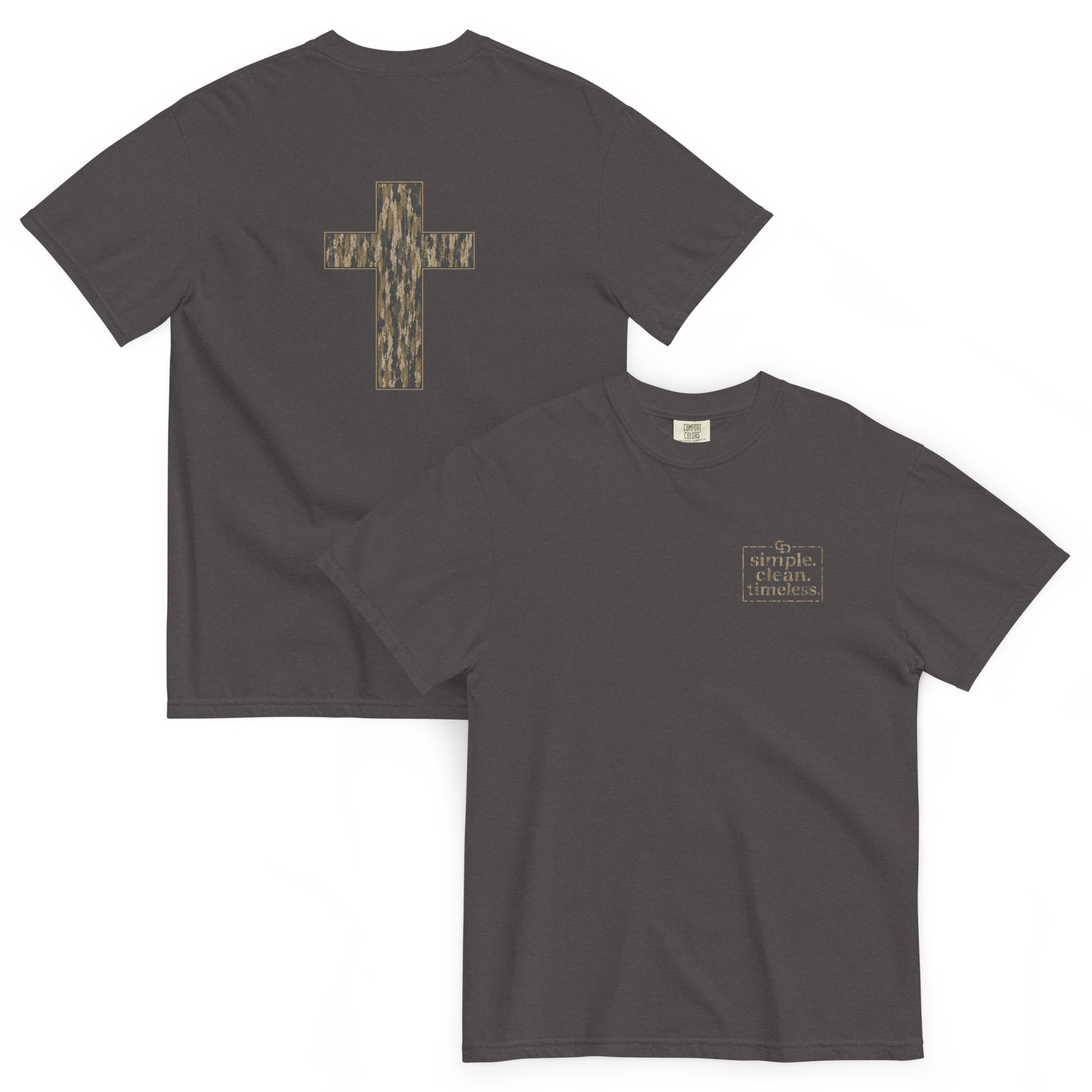 Timber Camo Cross T-Shirt
