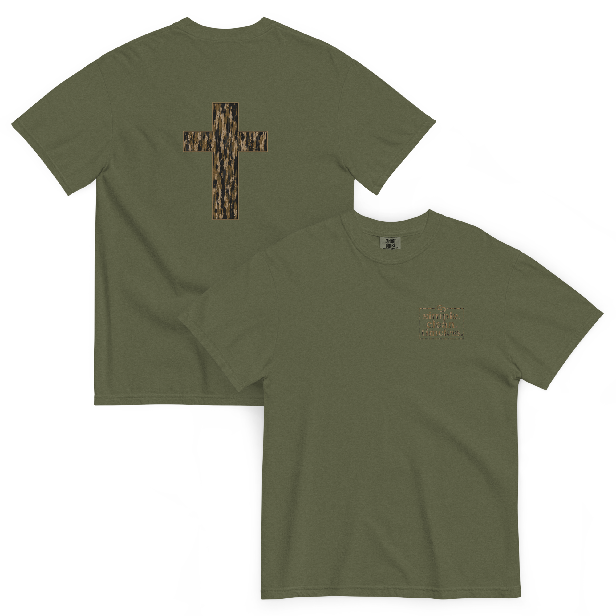 Timber Camo Cross T-Shirt