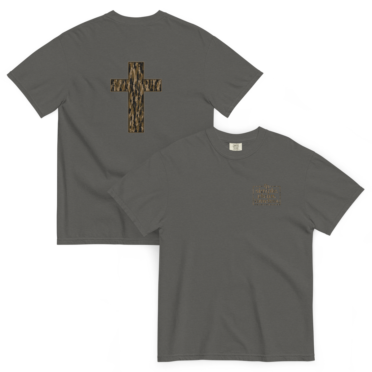 Timber Camo Cross T-Shirt