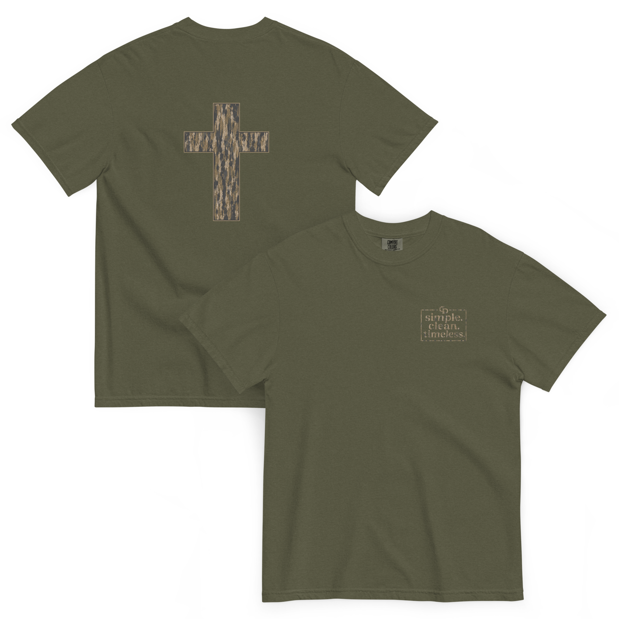 Timber Camo Cross T-Shirt