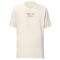 Short Sleeve Vintage White T-Shirt (Flower Logo)