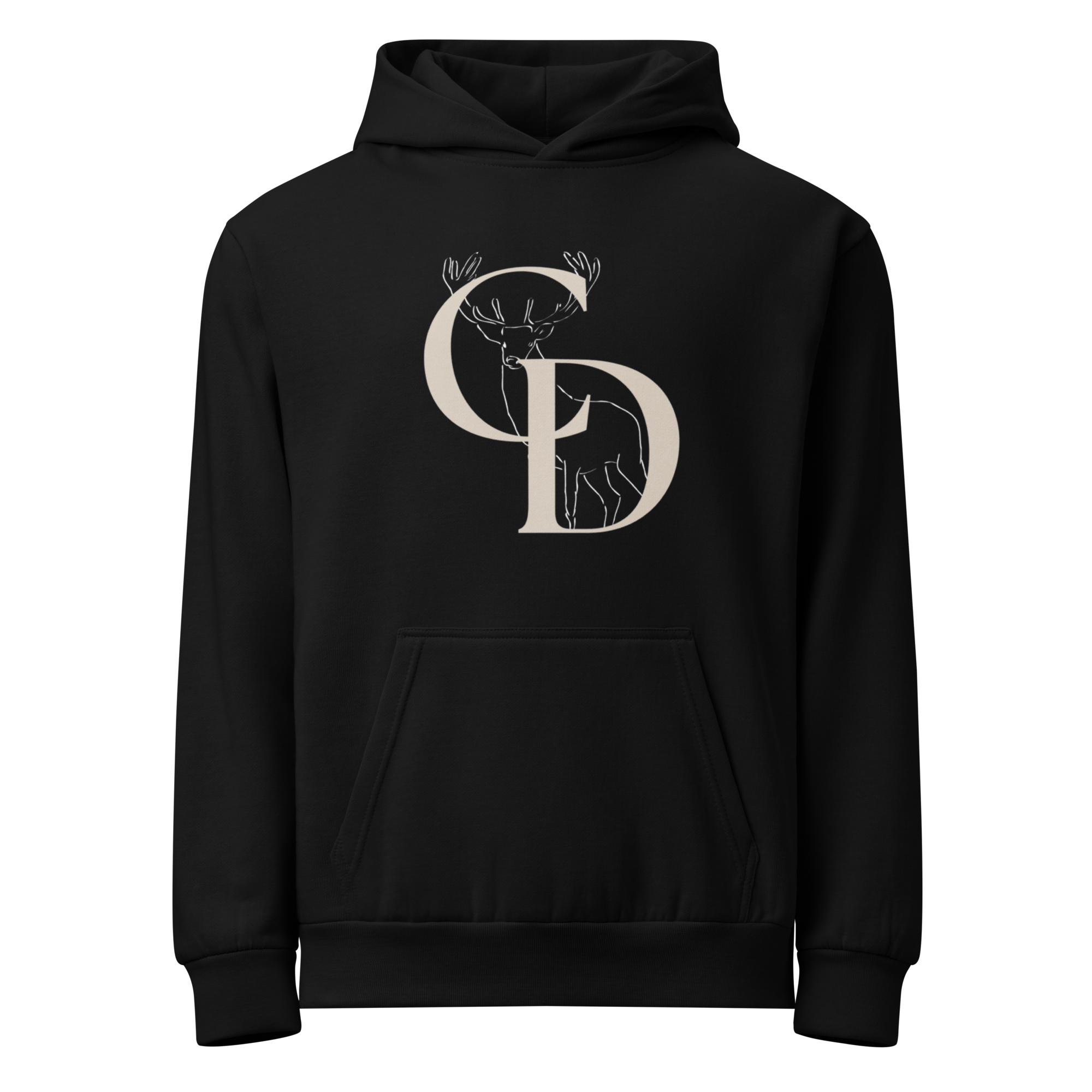 Black Fleece Hoodie (Deer Logo)