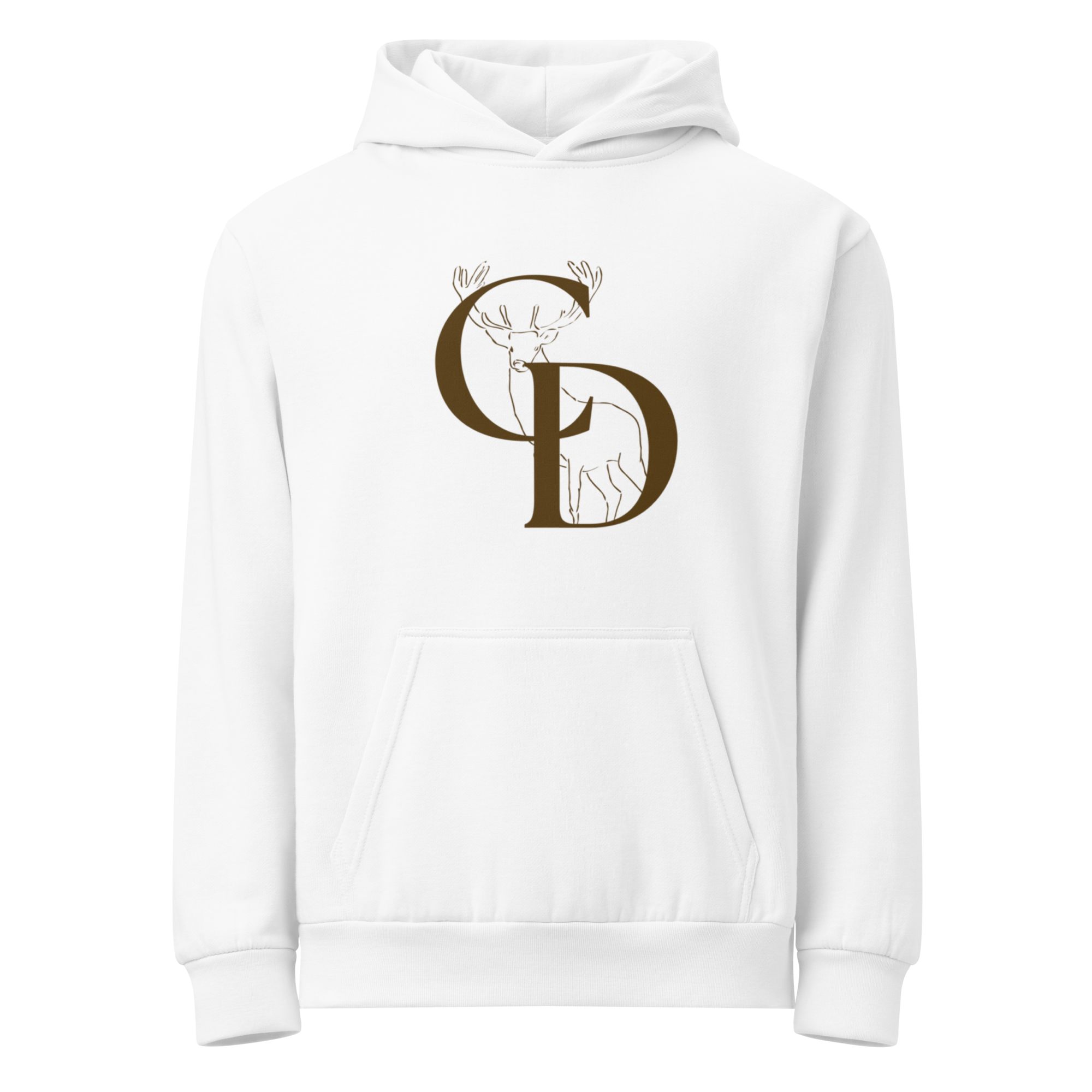 White Fleece Sweatshirt (Deer Logo)